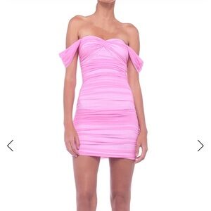 Norma Kamali Walter Mini Dress size small/36 pink